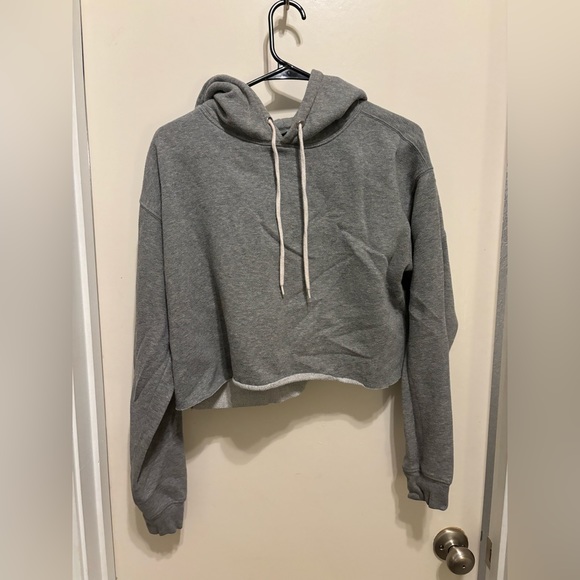 Wild Fable Gray Cropped Hoodie - Picture 1 of 2